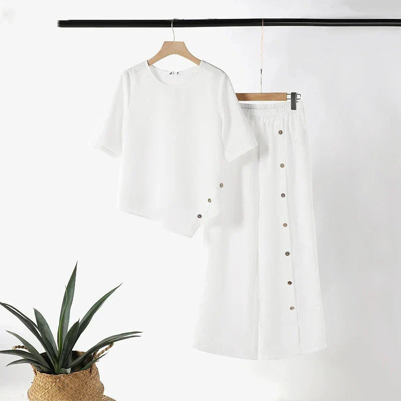 Caterina Fabbri™ Relaxed Wide-Leg Outfit Set